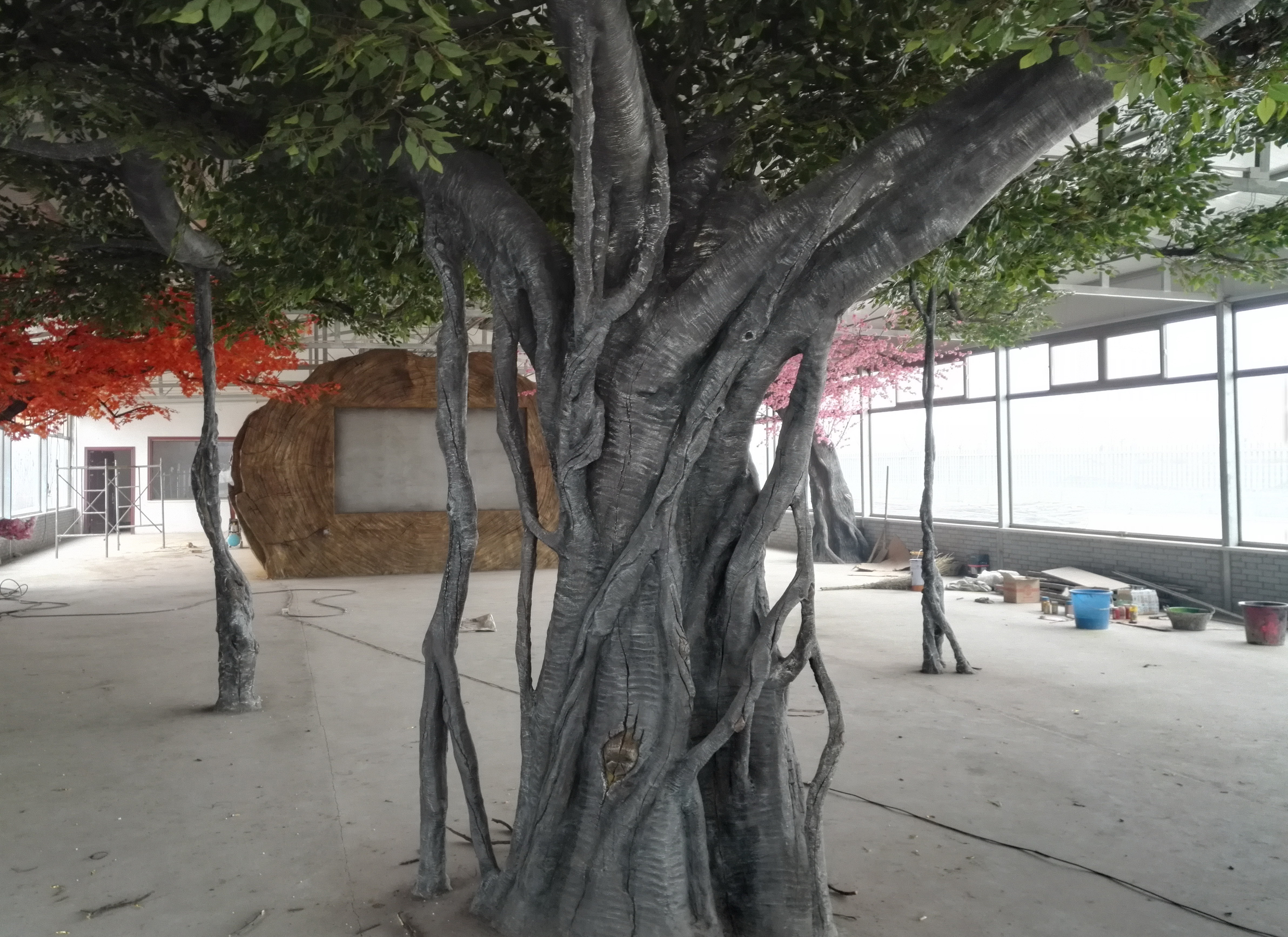 生態(tài)園餐廳仿真榕樹(shù)