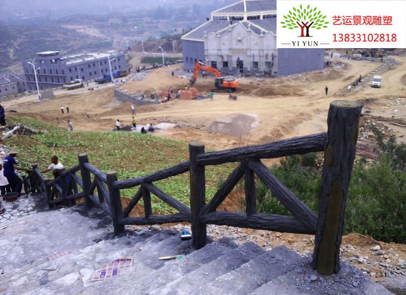 仿木欄桿現(xiàn)場施工制作